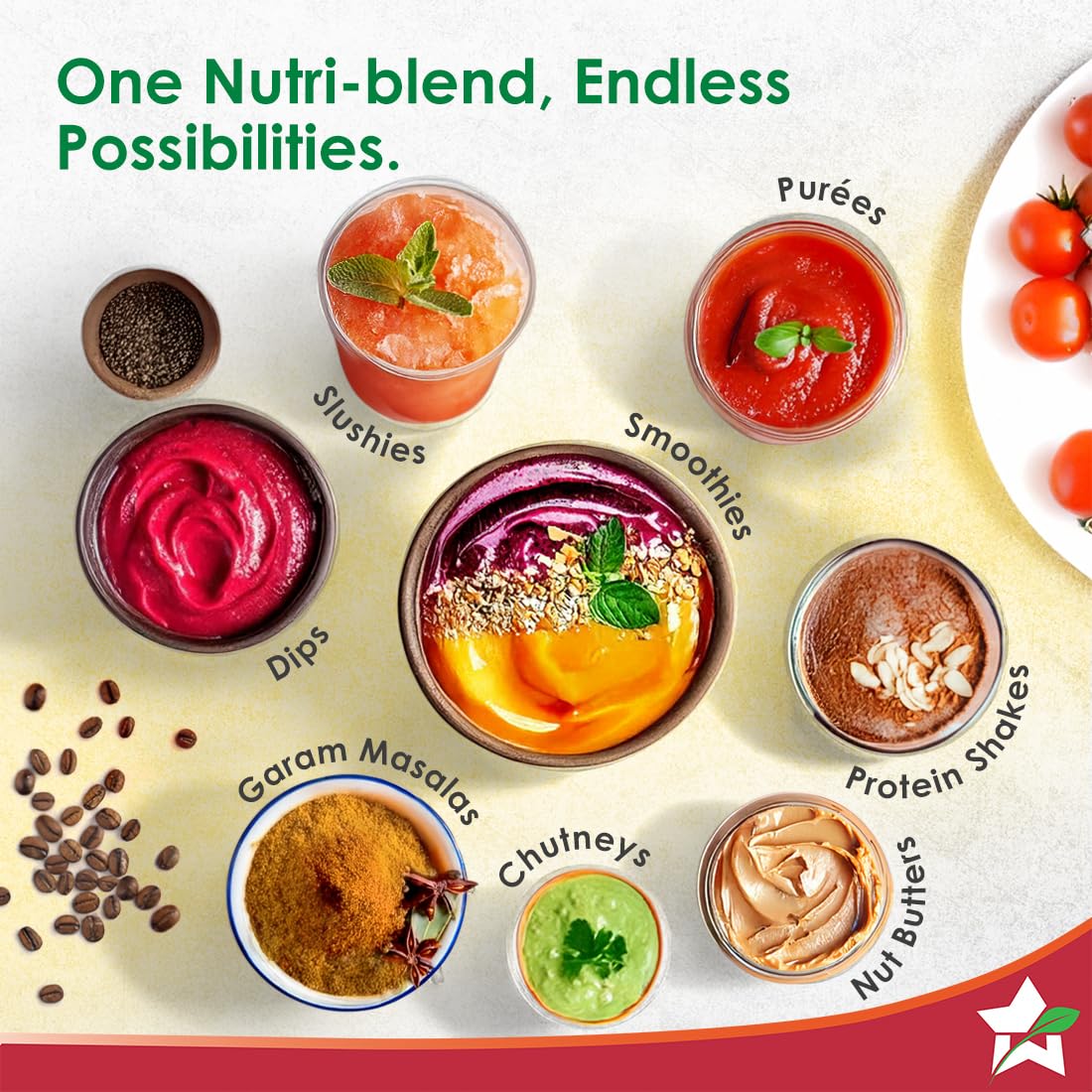 Wonderchef Nutri-blend 500W Mixer Grinder ( 2 Yr Warranty) - Image 4